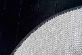 Koberec RABBIT 3D čierny kruh