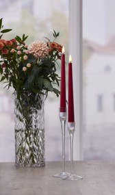 STAR TRADING LED svíčka Flamme Candy Red 26 cm – set 2 ks