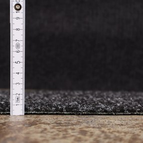 Betap, AKCIA: 180x550 cm Umelá tráva Wembley jedinečná čierna, šíře, čierna, nopy, chodba / predsieň