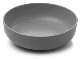 12-dielna jedálenská súprava, sivá/porcelán