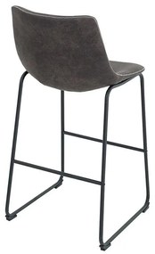 Dizajnová barová stolička Alba / vintage sivá