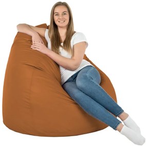 Sedací vak SAKO svetlohnedý ekokoža