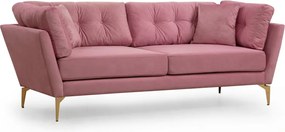 Třímístná pohovka Mapa 214 cm růžová