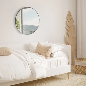 Nástenné zrkadlo Elsie L 323828 - 60x60 cm - Strieborná