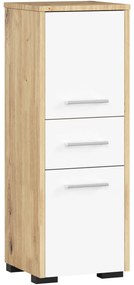 Kúpelňová skrinka Fulgor 2D 1SZ (dub artisan + biela). Vlastná spoľahlivá doprava až k Vám domov. 1117563