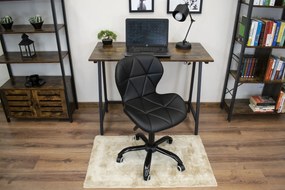 AKCIA Čierne kancelárske kreslo NOTO z eko kože II. akosť