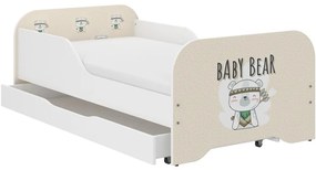 Rozkošná detská posteľ s motívom BABY BEAR 160 x 80 cm