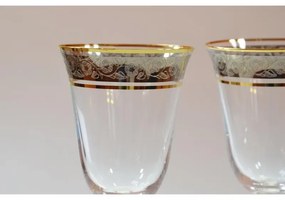 BOHEMIA ANGELA ZLATO-PLATINOVÝ POHÁR 185 ML SADA 6 KS