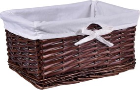 Prútený košík 30 x 20 x 15 cm - hnedý