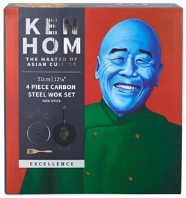 Súprava wok Ken Hom s nepriľnavým povrchom Excellence 31 cm, KH431041