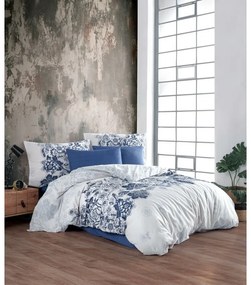 BedTex Bavlnené obliečky Armina modrá, 220 x 200 cm, 2 ks 70 x 90 cm, 220 x 200 cm, 2 ks 70 x 90 cm