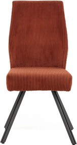 Oranžové menčestrové jedálenské stoličky v súprave 2 ks Anibal – Marckeric