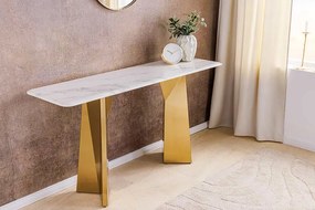 Dizajnová konzola Napayshni 140 cm biela