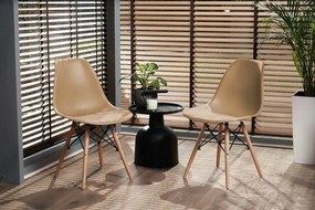 Dekorstudio Dizajnová jedálenská stolička v škandinávskom štýle - béžová