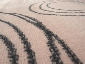 Alfa Carpets, Kusový koberec Circles powder pink, 190x280, ružová, chodba / predsieň
