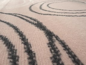 Alfa Carpets Kusový koberec Kruhy powder pink - 190x280 cm