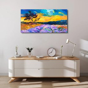 Obraz na plátne Strom Nebo Západ slnka