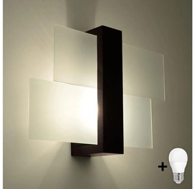 Brilagi Brilagi -  LED Nástenné svietidlo HERA 1xE27/7,5W/230V wenge BG0547