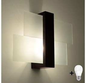Brilagi - LED Nástenné svietidlo HERA 1xE27/7,5W/230V wenge BG0547