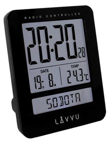 Digitálny budík Lavvu Duo Black, 9,2 cm