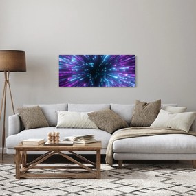 Obraz - Neónový priestor (120x50 cm)