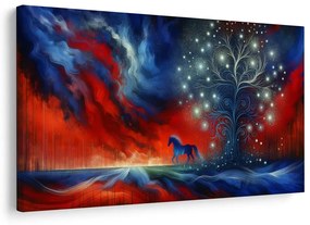 Obraz kôň a strom života