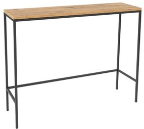 Konzolový stolík CANVAS 80x100 cm borovica atlantic/čierna