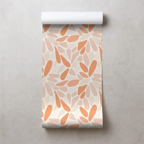 Tapeta oranžové abstraktné tvary