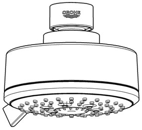 GROHE 27591001 - Sprchová hlavica TEMPESTA COSMOPOLITAN 100, 100 mm, lesklý chróm