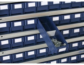 Regál s plastovými boxmi MAX - 1600 x 400 x 800 mm, 27x box E