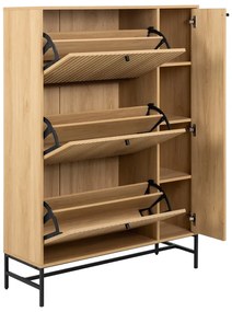 Výklopná skrinka na topánky v dekore duba v prírodnej farbe 99x140x35 cm Albany – Actona