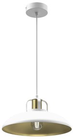 Luster na lanku FELIX 1xE27/60W/230V biela