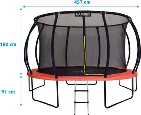 Marimex | Trampolína Marimex Premium 457 cm + vnútorná ochranná sieť + schodíky ZADARMO | 19000114