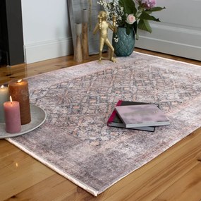 Obsession, Kusový koberec My Maurea 780 navy – na von aj na doma, 120x170, hnedá, chodba / predsieň