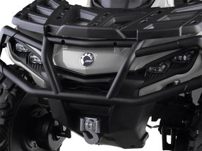 JOKOMISIADA Detská štvorkolka na akumulátor pre 2 osoby CAN-AM OUTLANDER 4x4 s LED panelom sivá PA0326
