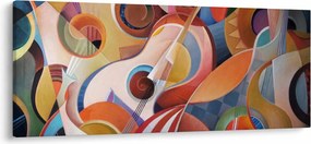 Obraz - Hudobný abstrakt (120x50 cm)