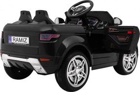 Ramiz Elektrické autíčko Rapid Racer pre deti, čierne SUV + diaľkové ovládanie