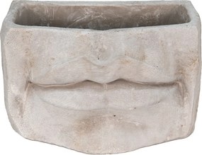 Usmievavý cementový kvetináč Mouth - 21*13*14 cm