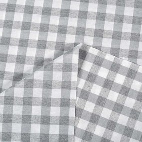 Biante Dekoračný behúň na stôl Rebeka RE-019 Sivo-biela kocka stredná 35x160 cm