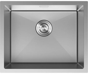 Mexen Trixo, 1-komorový nerezový drez 540 x 440 mm, brúsená oceľ, 6414541000-01