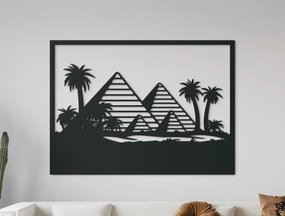 drevko Obraz Pyramídy v Gíze Rozmer obrazu: 47,5 x 65 cm, Farba dekorácie: Čierna