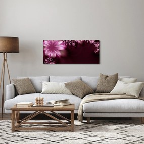 Obraz abstrakcie - kvety (120x50 cm)