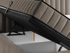 Posteľ Joy 160x200 cm, béžová látka