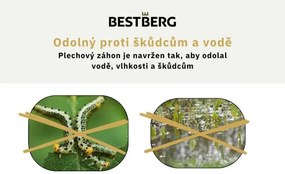 Vyvýšený záhradný záhon BestBerg VZ-800A / 800 l / 180 x 90 x 47 cm / sivá
