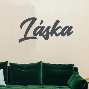 drevo zivota Drevený nápis na stenu LÁSKA Farebný vzor: Antracitová, Veľkosť textu: 60x28