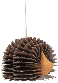 Papierová ručne vyrábaná vianočná ozdoba 10 cm Honeycomb Hedgehog – Sass &amp; Belle