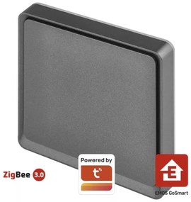 Vypínač 1-tlačidlový GoSmart 1xCR2430 Tuya čierna