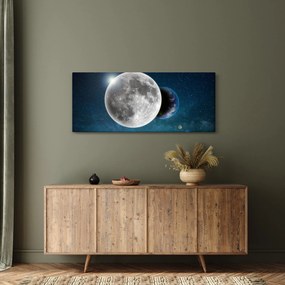 Obraz - Zem v zákryte Mesiaca (120x50 cm)