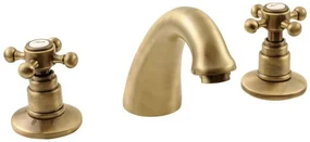 Reitano Rubinetteria Reitano Rubinetteria, ANTEA trojprvková umývadlová batéria s výpusťou, bronz, 3026