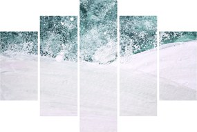 Obraz - Tyrkysová abstrakcia (150x105 cm)
